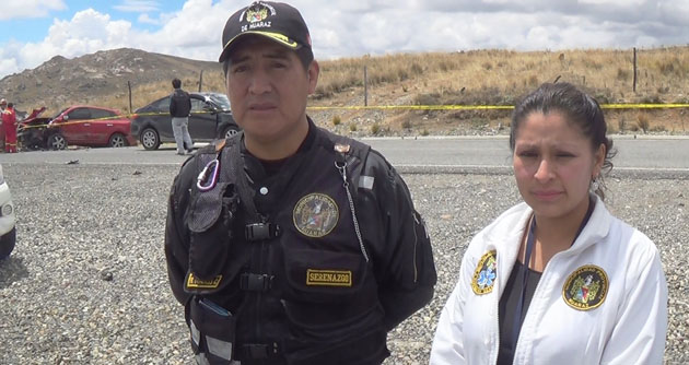 Serenos y cuerpo del SAMU auxiliaron a los heridos de un accidente en Punta Callán