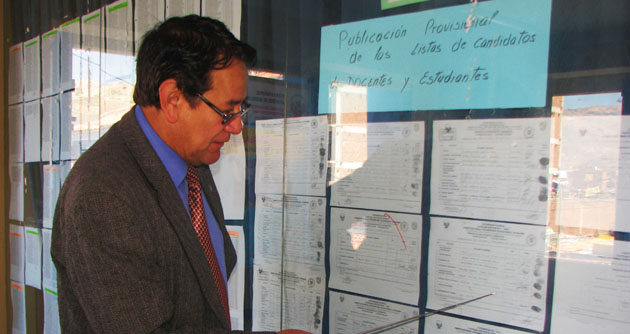 Dos listas de docentes y 4 de estudiantes fueron inscritas para las asamblea estatutaria en la UNASAM