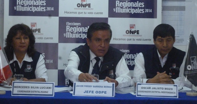 ODPE Huaraz utilizará 124 colegios para capacitar a miembros de mesa