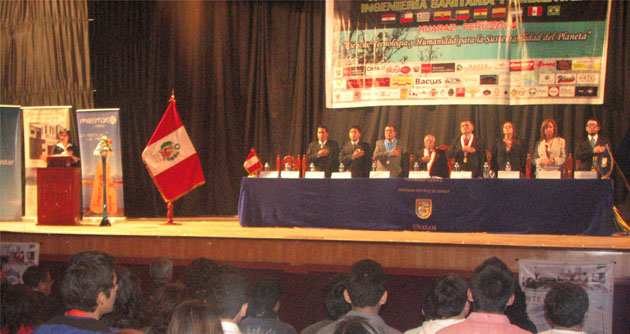 Inauguran el IV Congreso Sudamericano de Ingeniería Sanitaria y Ambiental Huaraz 2014