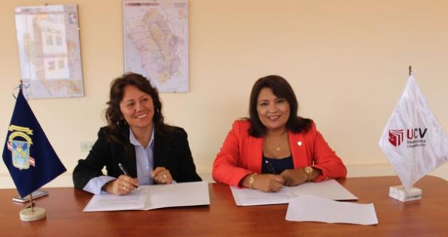 UCV firmó convenio institucional con la Cámara de Comercio de Huaraz