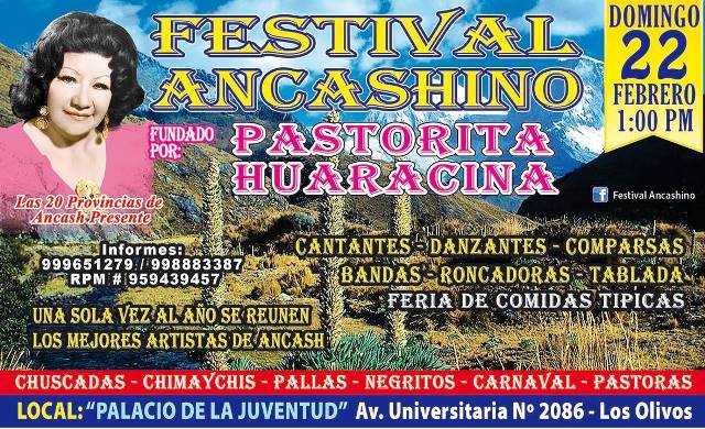 Organizan Festival Ancashino fundado por cantante Pastorita Huaracina