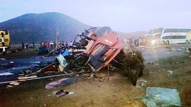 36 muertos y 70 heridos en accidente registrado esta madrugada en Huarmey