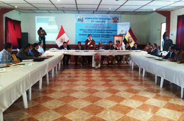Tercer taller descentralizado de Gobierno Regional de Áncash se desarrolla en Chiquián