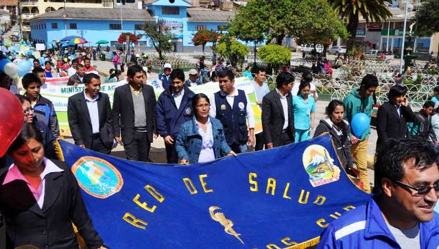 Con pasacalle Red de Salud Conchucos Sur celebra el “Día Mundial de Lucha contra la Tuberculosis”