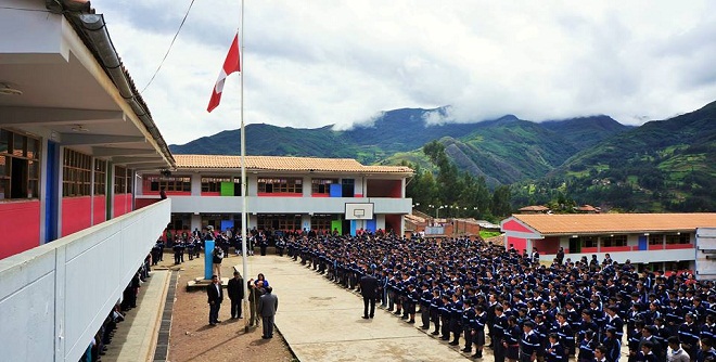 Juramentaron autoridades escolares en la Institución Educativa de Carlos Fermín Fitzcarral