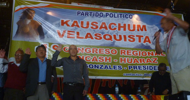 Javier Velasco juramentó directiva regional del partido Kausachun Velasquista en Ancash