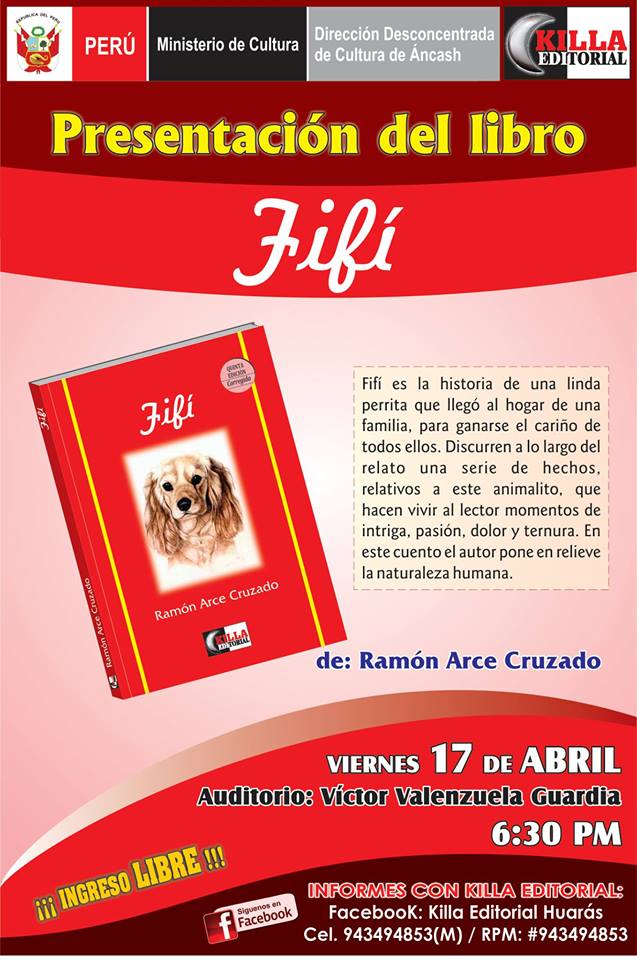 Huaraz: presentarán “Fifí”, historia infantil