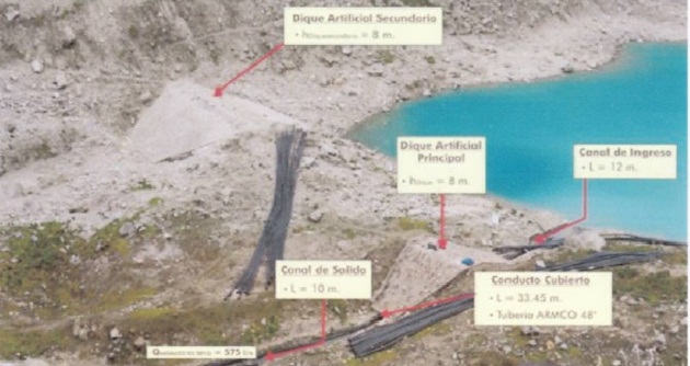 Supervisan estado de la laguna Palcacocha ante noticias alarmantes