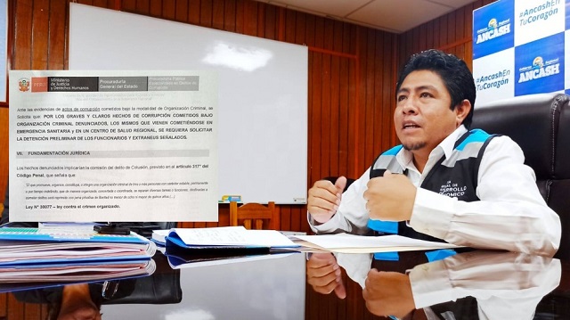 Procurador pide detención de gobernador de Áncash por presunta organización criminal