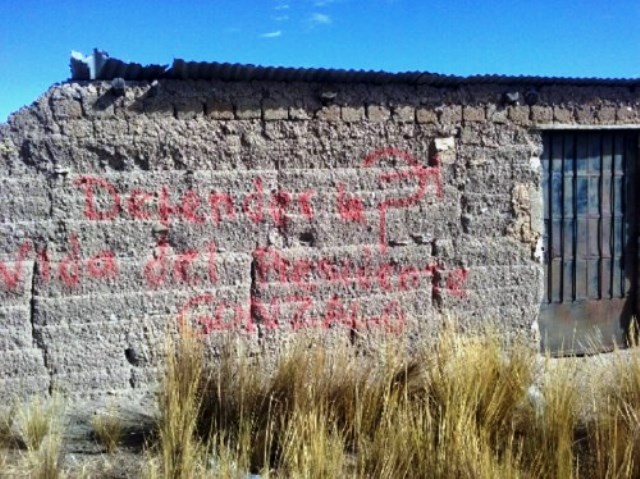 Chiquián: hallan frases alusivas a Sendero Luminoso en una vivienda abandonada