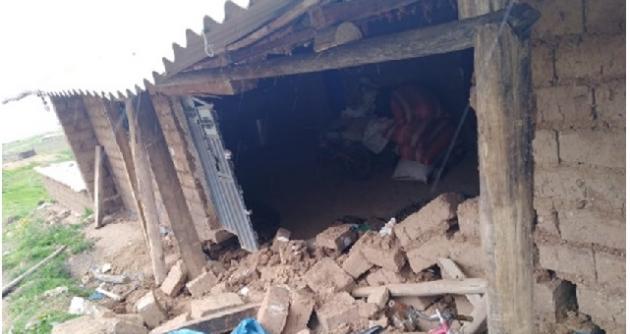 Áncash: dos viviendas colapsan en provincia de Yungay debido a intensas lluvias