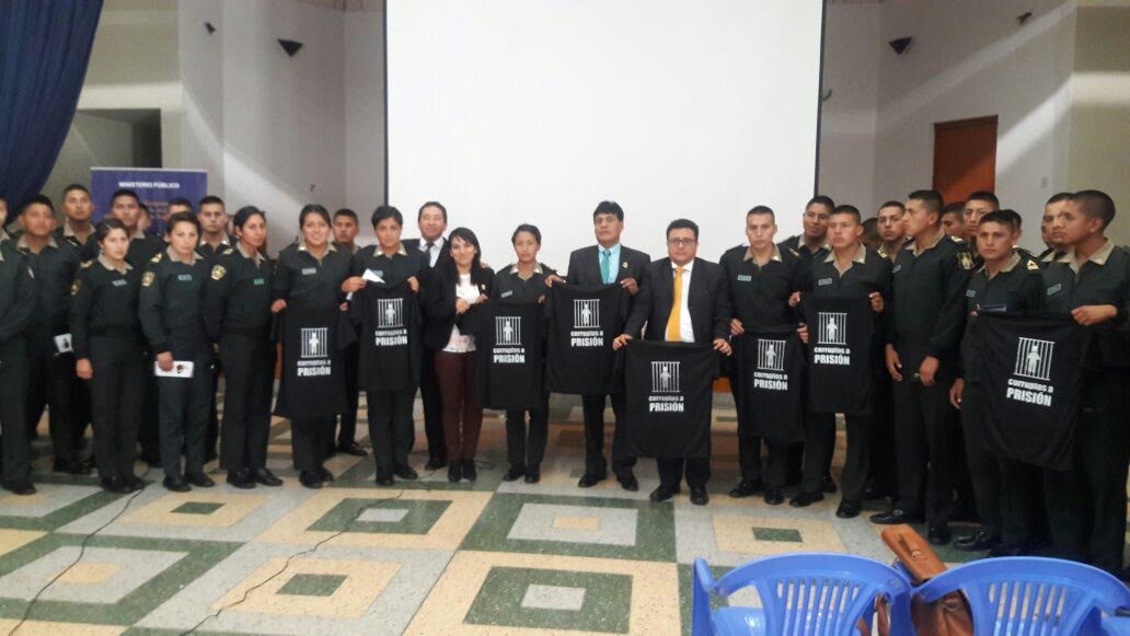 Yungay: Fiscalía Anticorrupción capacitó a estudiantes de la Escuela de Suboficiales de la PNP