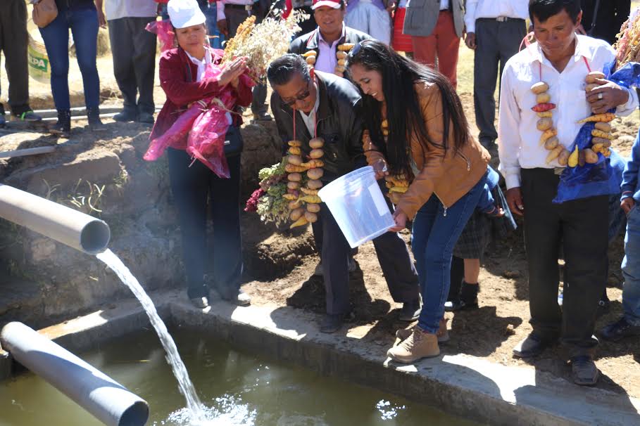  Comunidad campesina inauguró piscigranja en Centro Poblado de Canshan
