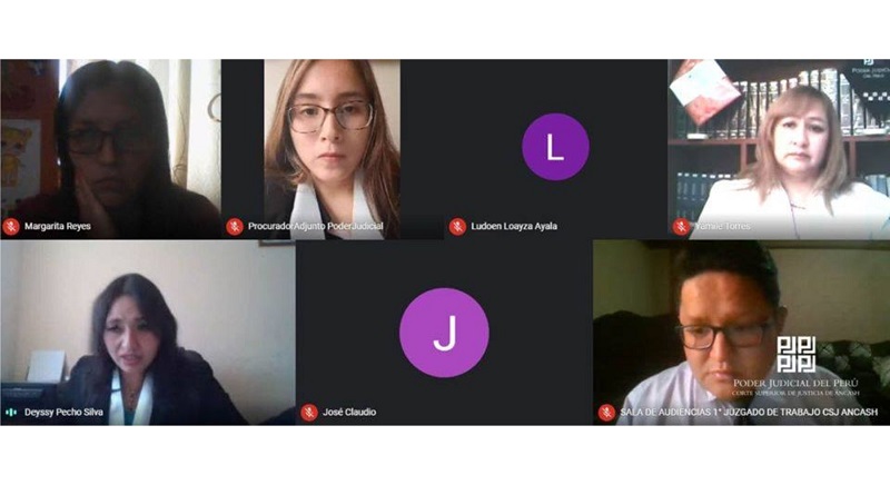 Huaraz: Primer Juzgado de Trabajo efectuó audiencias sabatinas