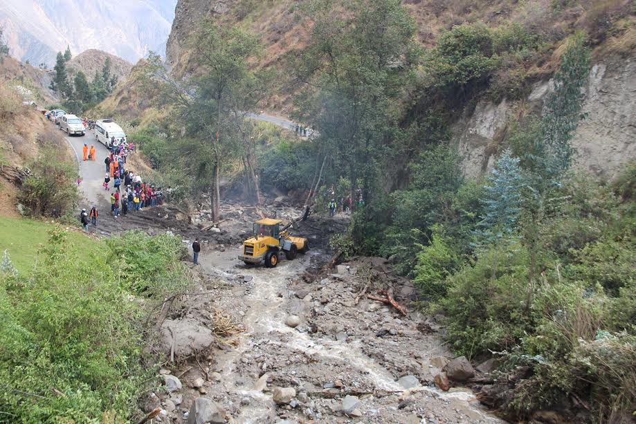 Áncash: huayco interrumpió vía desde Pallasca, Pampas hasta La Libertad