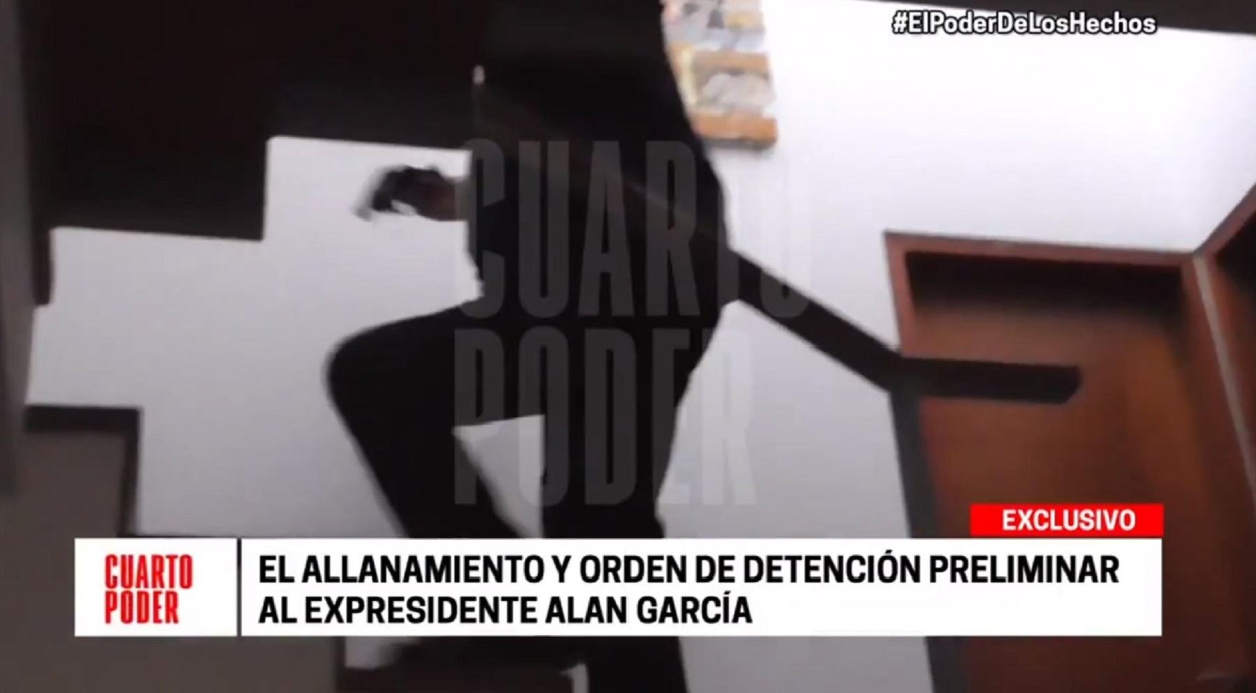 Difunden imágenes de diligencia en vivienda de Alan García