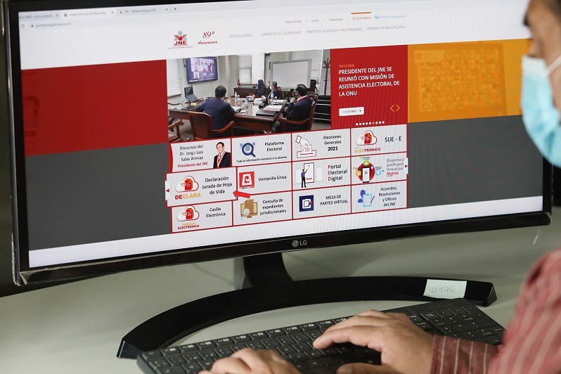 JNE habilita sistema web para facilitar inscripción de candidatos a comicios 2021