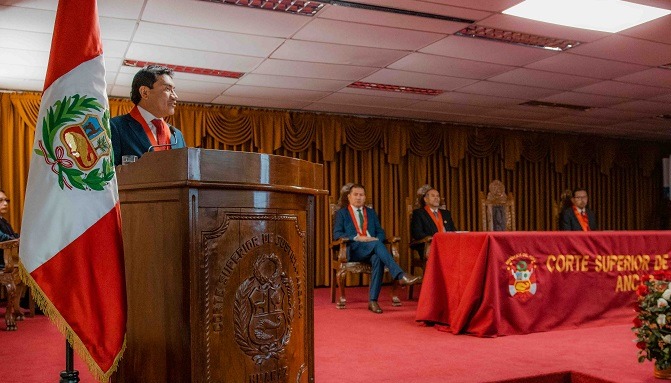 Presidente de la Corte de Áncash encabezó los actos protocolares por el Día del Juez y la Jueza