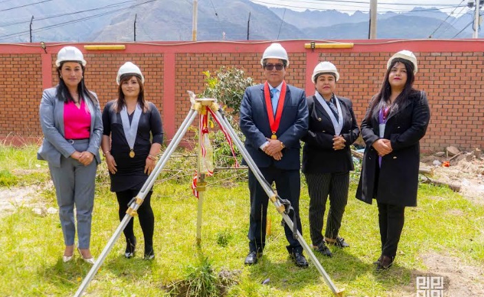 Caraz: inician construcción de ambientes para juzgados de Protección y de Sanción Penal  