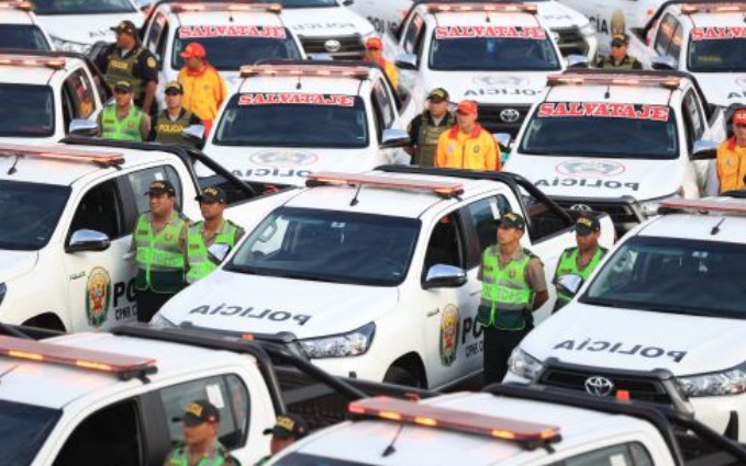 Gobierno adquiere 268 vehículos policiales que se distribuirán en 15 regiones 