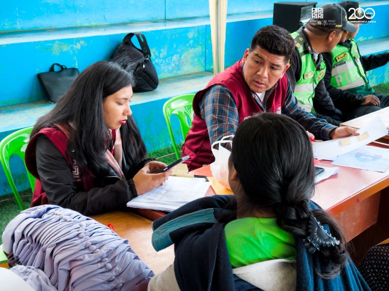 CSJAN cumplió campaña de justicia itinerante en el centro poblado de Quilca  
