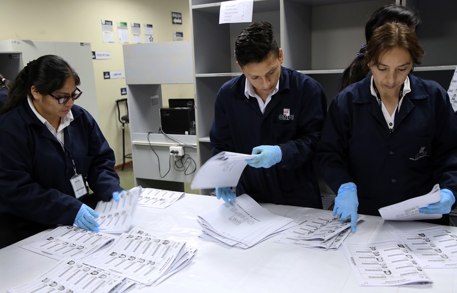 Onpe inició impresión de más de 88 mil actas-padrón