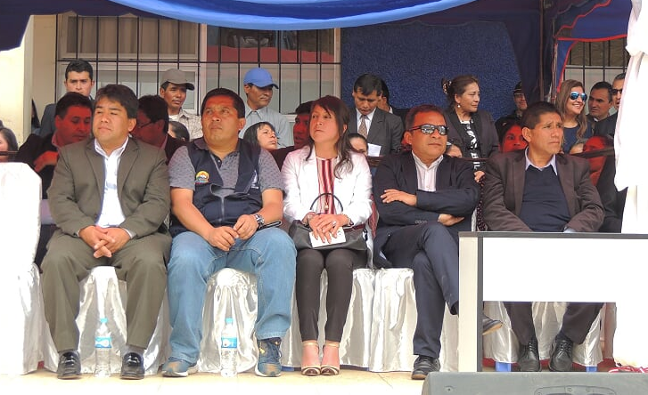 Huari:  entregan terreno y colocan la primera piedra para construcción de hospital nivel II