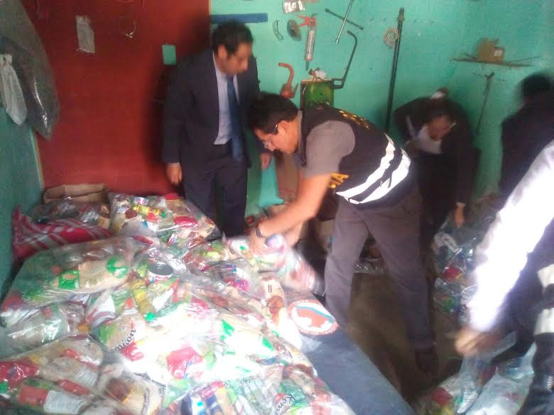 Fiscalía Anticorrupción incauta productos que eran donaciones para damnificados en Ocros