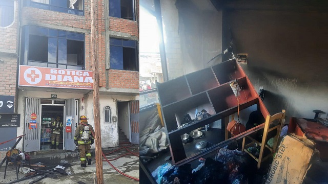 Una mujer de 34 años murió en un incendio en el distrito de Independencia en Huaraz