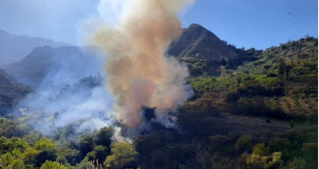 Áncash: incendio forestal afectó bosques y pastos naturales en distrito de Macate