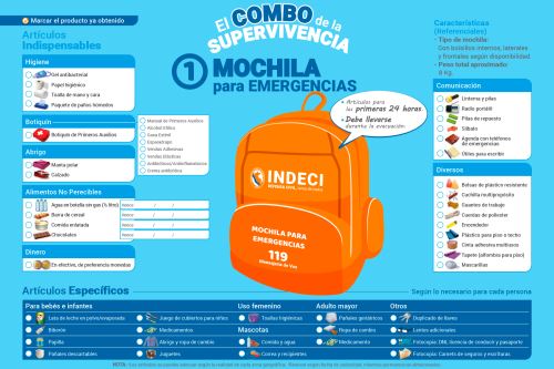 Mochila de emergencia: sepa cómo prepararla para enfrentar un desastre
