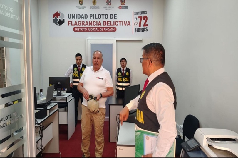 Mininter supervisó operatividad en Unidad Piloto de Flagrancia Delictiva de Huaraz