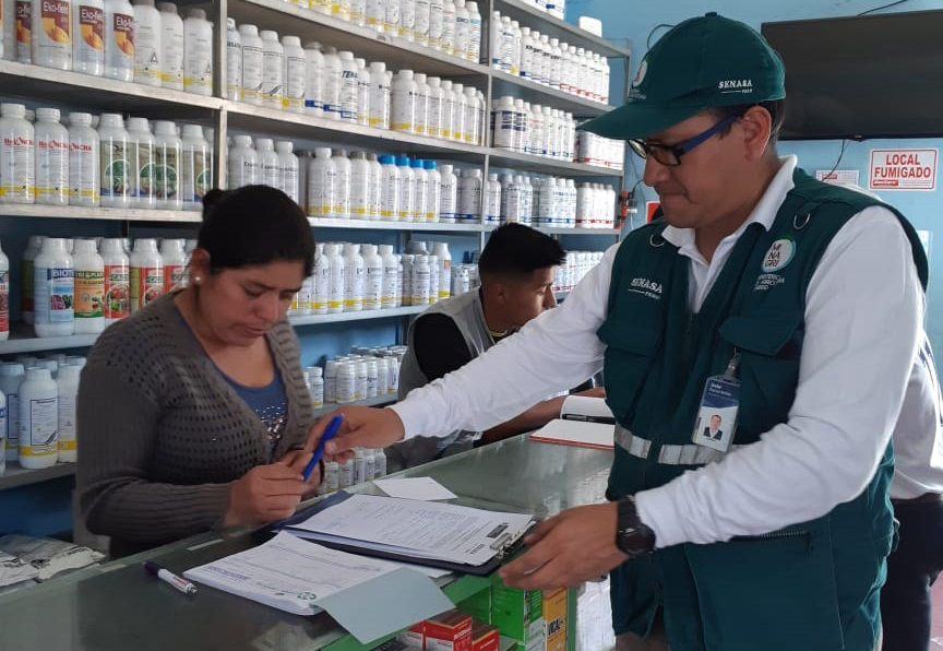 Senasa inspecciona 35 establecimientos comerciales de plaguicidas en Áncash