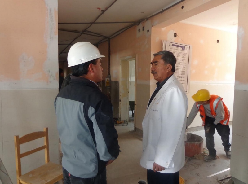Huaraz: realizan inspección en obra de mantenimiento del hospital Víctor Ramos