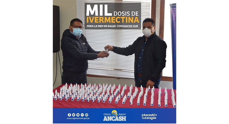 Áncash: gobierno regional inicia distribución de Ivermectina a redes de salud de Huaylas y Conchucos