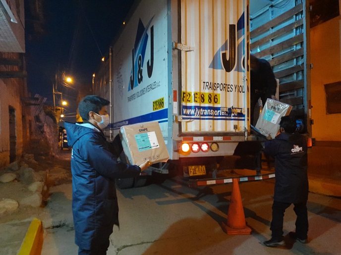 Arribó a ODPE Recuay el material electoral para segunda elección presidencial 2021