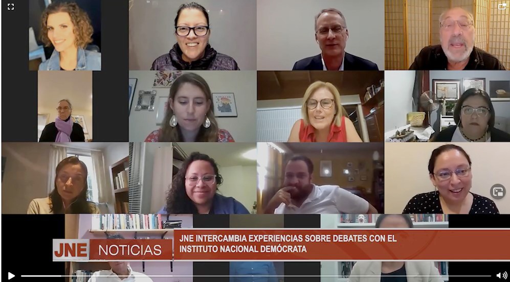 JNE recibió asistencia técnica internacional para desarrollo del debate presidencial