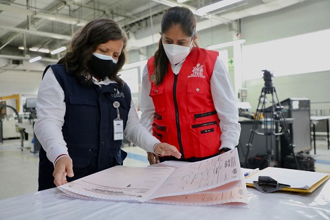 Onpe inicia impresión de actas electorales para las elecciones internas