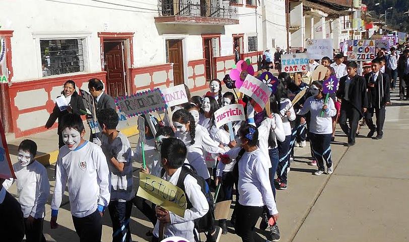 Pomabamba: Ugel inauguró los Juegos Florales Escolares 2016