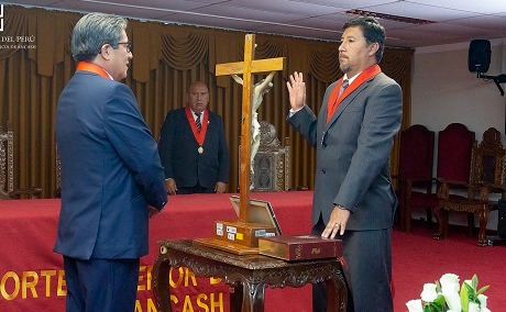 Magistrado Nilton Moreno juramentó como jefe de la Odecma Áncash 