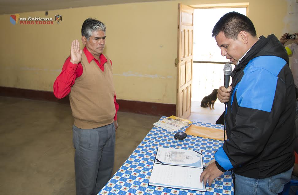 San Luis: juramentó alcalde del centro poblado de San Francisco de Yauya