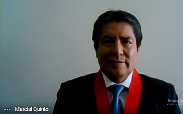  Magistrado Marcial Gomero juramentó como presidente del JEE de Huaraz   