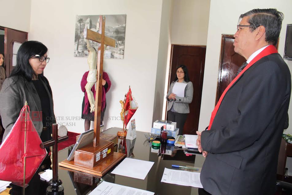 Juramenta integrante del Juzgado Penal Colegiado Supraprovincial de la Corte de Áncash