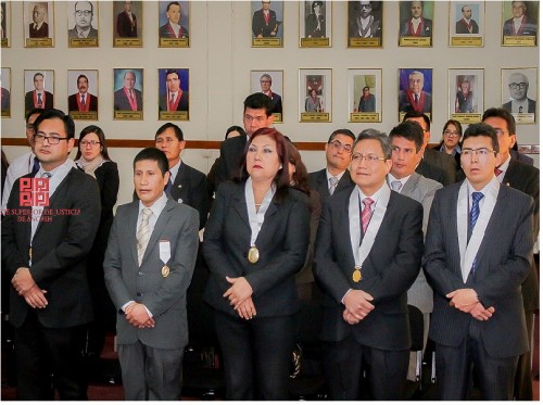Dos nuevos magistrados de proceso inmediato y flagrancia tomaron juramento en Huaraz
