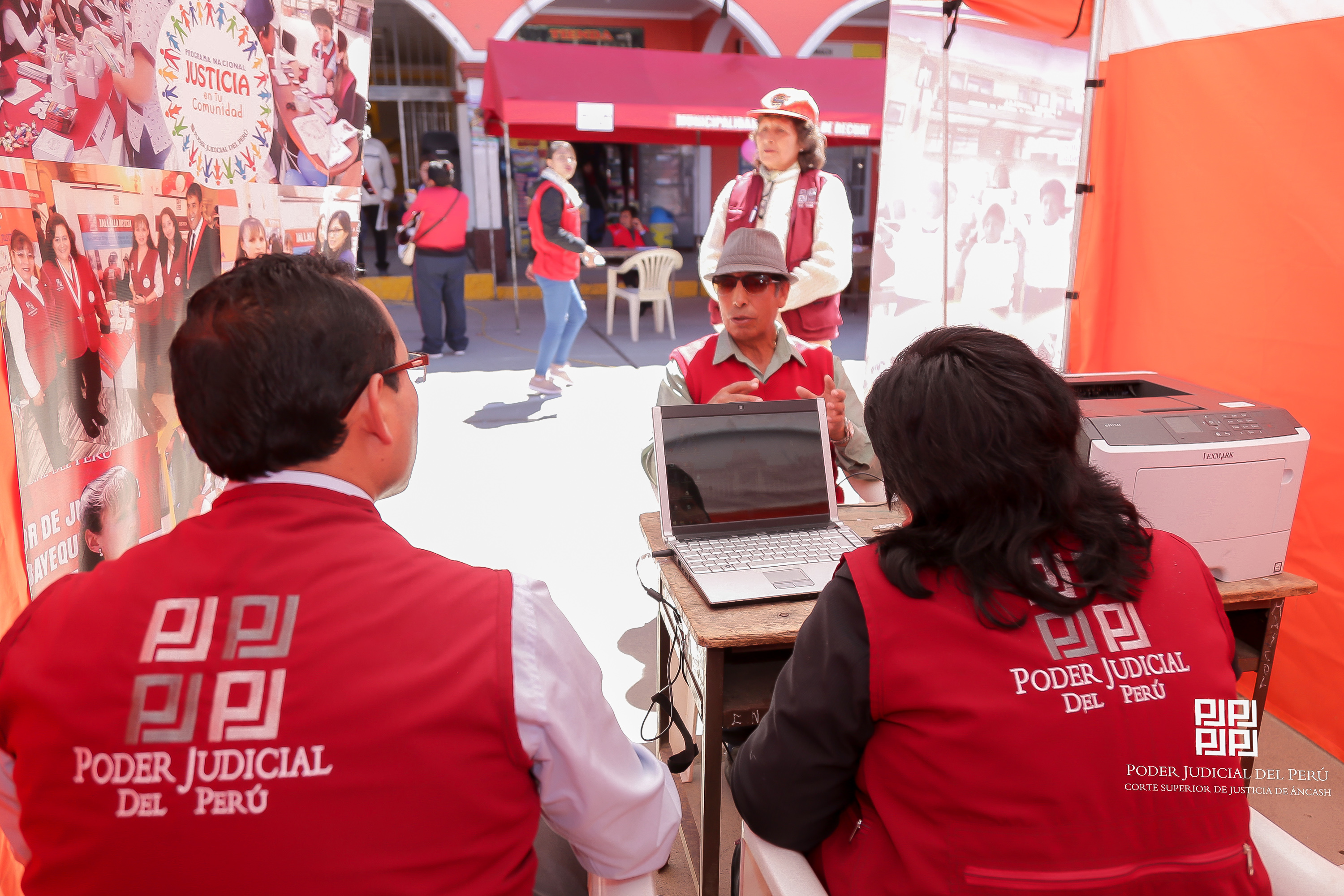 Programa Justicia en tu Comunidad de la  Corte de Áncash se realizó en Recuay