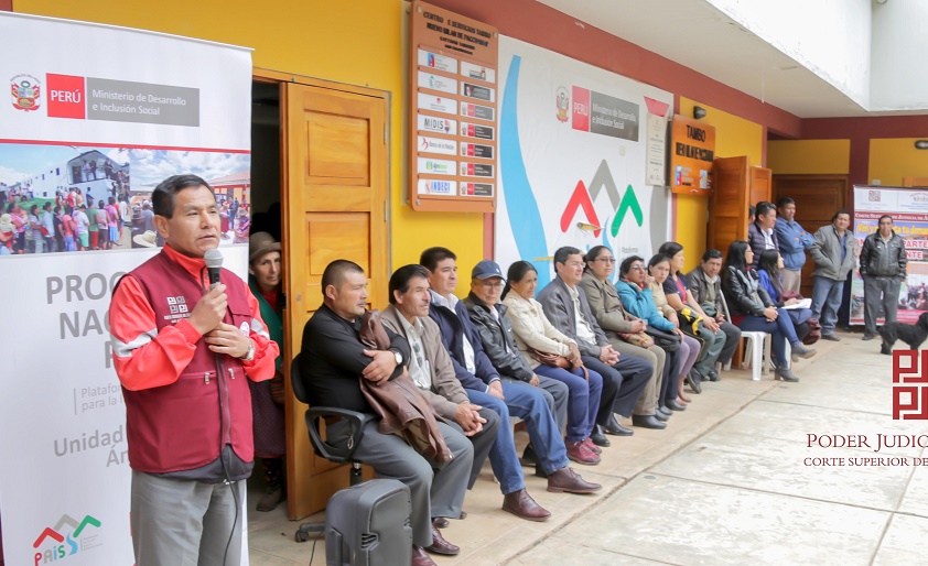 Áncash: Programa Justicia en tu Comunidad hasta el distrito de Chaccho