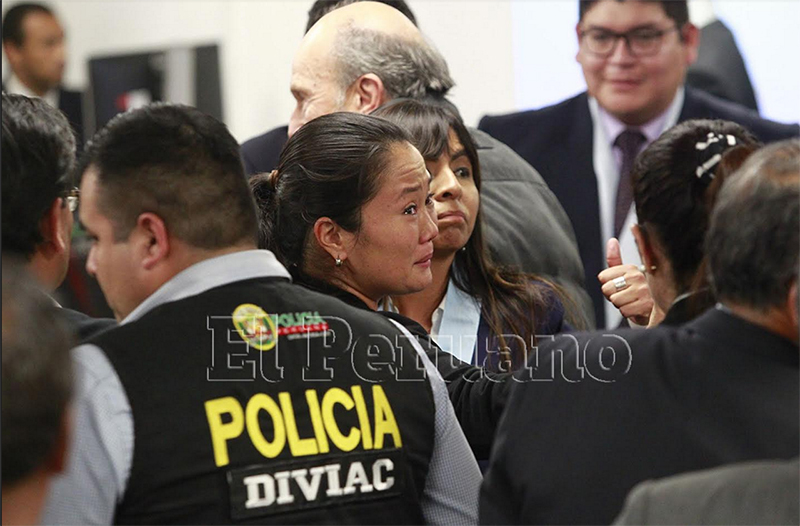  Policía Nacional detiene a Keiko Fujimori tras fallo de prisión preventiva por 36 meses