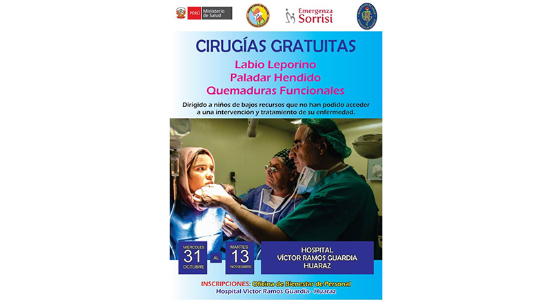 Hospital de Huaraz realizará campaña de operaciones gratuitas de labio leporino