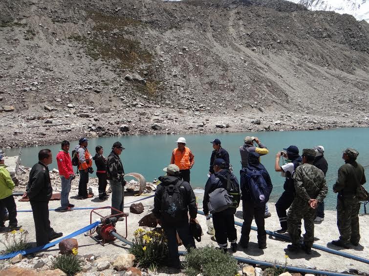 Huaraz: gobernador regional  anunció que priorizará reforzamiento en laguna Palcacocha